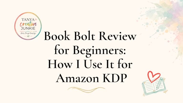 Book Bolt review for beginners showing how I use Book Bolt for Amazon KDP