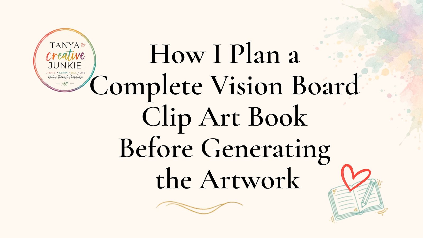 How I Plan a Complete Vision Board Clip Art Book Before Generating the Artwork